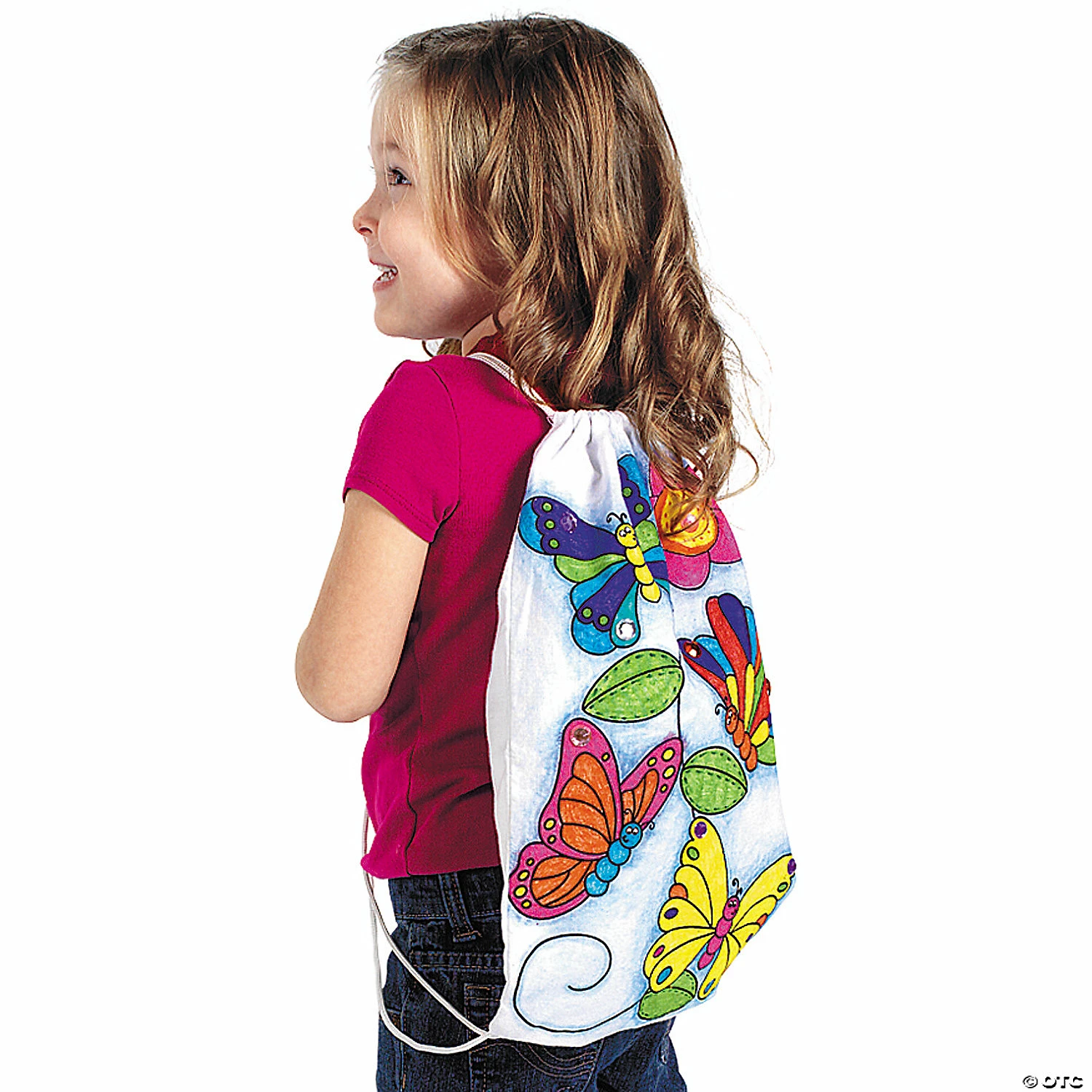 Flash Sale 🎉 Color Your Own Medium Butterfly Canvas Drawstring Bags - 12 Pc. 🎁 5 Flash Sale 🎉 Color Your Own Medium Butterfly Canvas Drawstring Bags - 12 Pc. 🎁 - Image 3