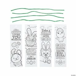 Outlet ๐ฅ Color Your Own Religious Easter Bookmarks - 12 Pc. ๐งจ