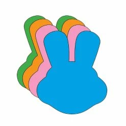 Cheapest ๐งจ Creative Shapes Etc. - Bunny With Ears Assorted Color Creative Cut-outs- 5.5โ ๐
