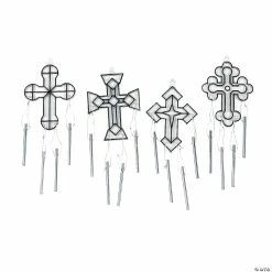 Flash Sale 🎁 Cross Suncatcher Wind Chimes - 12 Pc. 😍