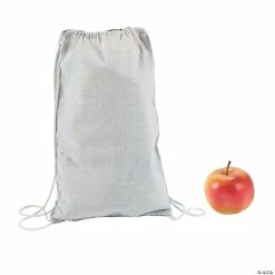 Brand new 👍 DIY Medium White Canvas Drawstring Bags - 12 Pc. ✨
