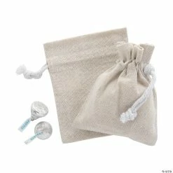 Hot Sale 🌟 DIY Mini Canvas Drawstring Bags - 12 Pc. 🔔
