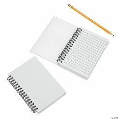 Brand new 🎁 DIY White Canvas Spiral Notebooks - 12 Pc. ❤️