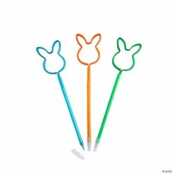 Discount 🔥 Easter Bunny-Shaped Pens - 12 Pc. ⭐