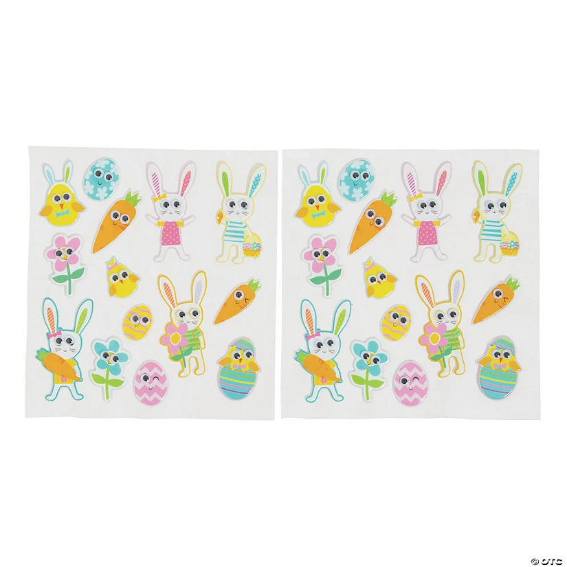 Hot Sale 👏 Easter Puffy Sticker Sheets with Googly Eyes - 12 Pc. 👍 3 Hot Sale 👏 Easter Puffy Sticker Sheets with Googly Eyes - 12 Pc. 👍