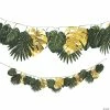 Best deal 🔥 Faux Palm with Gold Accents Garland 🌟
