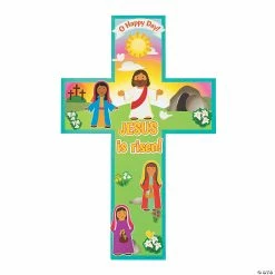 Cheapest ๐ He Lives Cross-Shaped Giant Sticker Scenes - 12 Pc. ๐