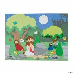 Hot Sale ✔️ Jesus in the Garden Mini Sticker Scenes - 12 Pc. 🛒