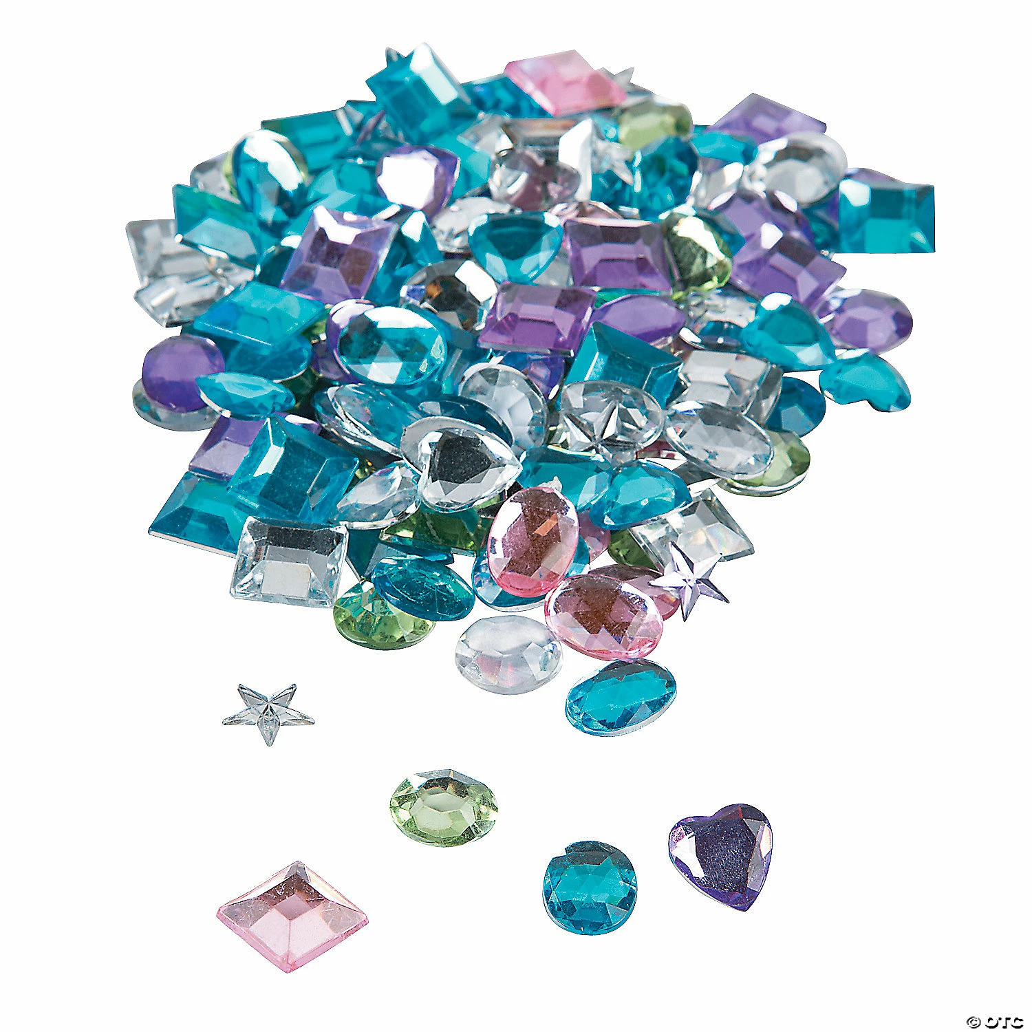 Brand new 🔥 Pastel Self-Adhesive Jewel Assortment - 500 Pc. 😍 4 Brand new 🔥 Pastel Self-Adhesive Jewel Assortment - 500 Pc. 😍 - Image 2