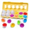 Promo 🛒 PopFun-12 PCS Matching Easter Egg Set 👏 -Easter Teaching Supplies & Stationery Store popfun 12 pcs matching easter egg set14243074NOWA