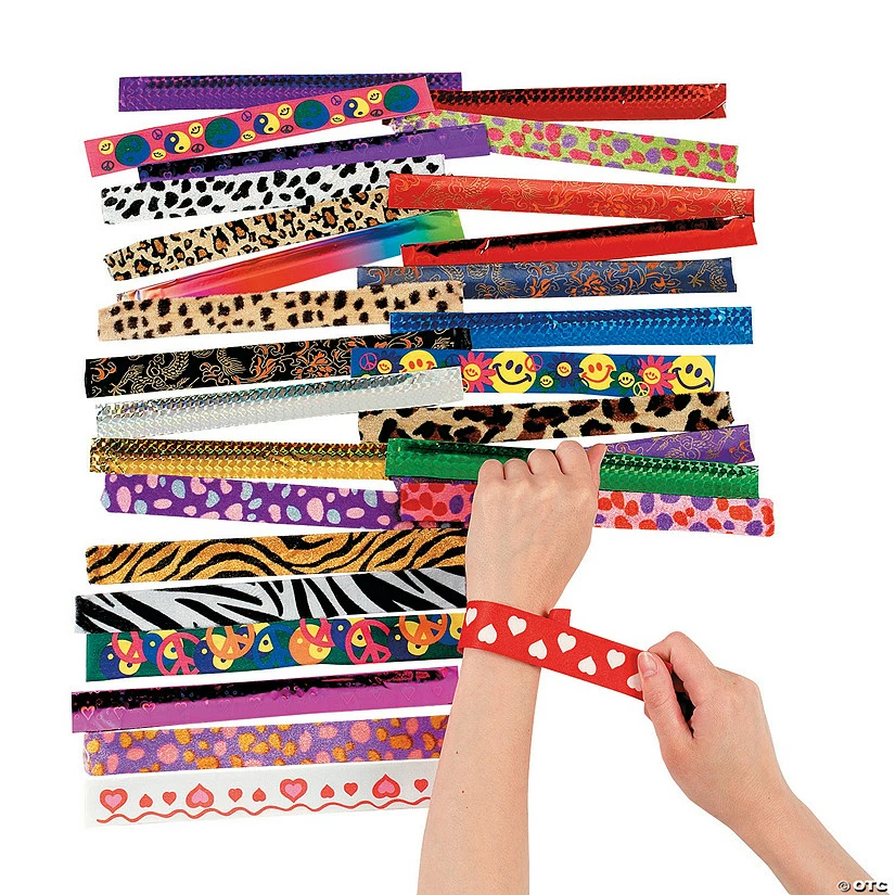 Brand new 😀 Slap Bracelet Assortment - 50 Pc. 👏 3 Brand new 😀 Slap Bracelet Assortment - 50 Pc. 👏