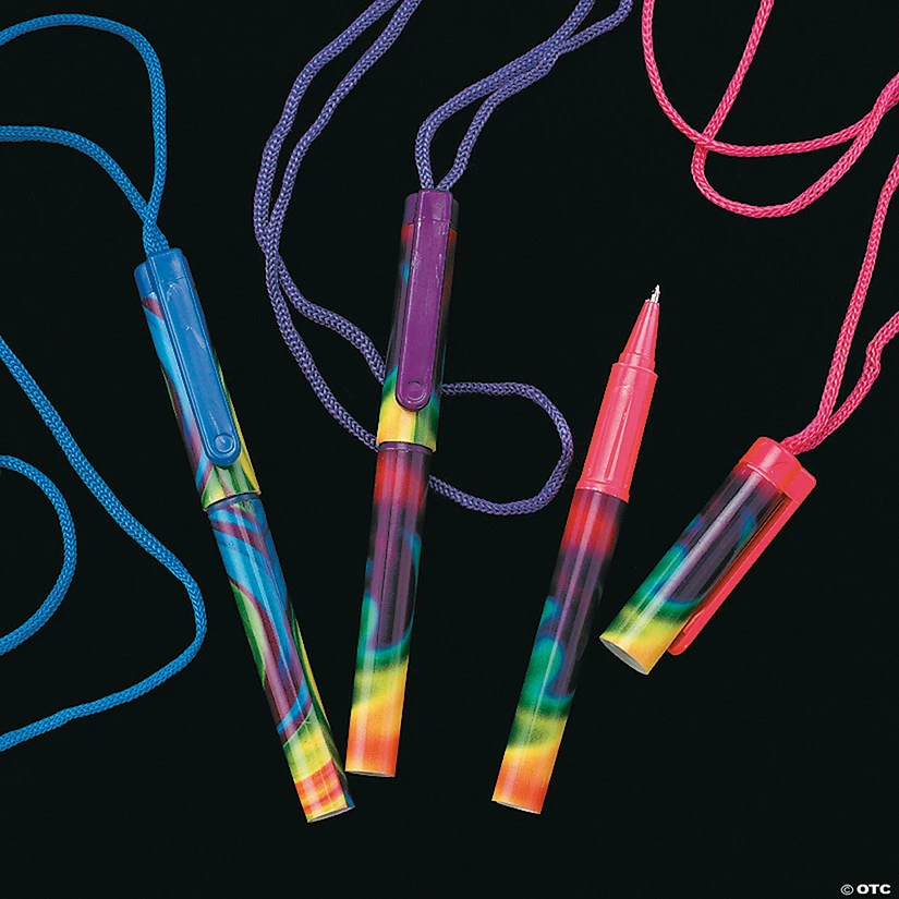 Hot Sale 🎉 Tie-Dyed Pens on A Rope - 12 Pc. 🔔 3 Hot Sale 🎉 Tie-Dyed Pens on A Rope - 12 Pc. 🔔